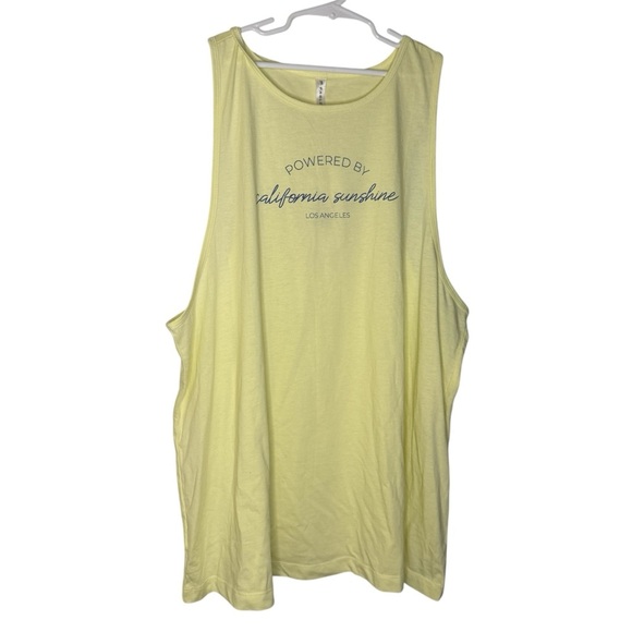 Fabletics Yellow Muscle Tee - Picture 1 of 4